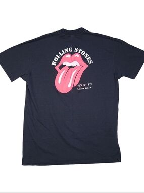 The Rolling Stones 1989 Sullivan Stadiun Vintage T-Shirt Mens XL USA Tour (Read)